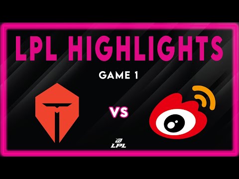 TES vs WBG Highlights Game 1 | LPL 2026 Split 1 | Top Esports vs Weibo Gaming by Onivia