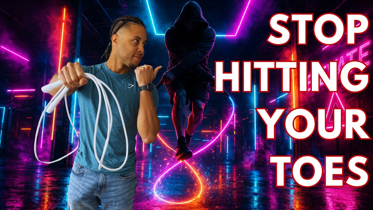 In this beginner jump rope tutorial, I’ll show you how to stop tripping by fixing the three most common causes: *rope length, hand position, and jump timing.*