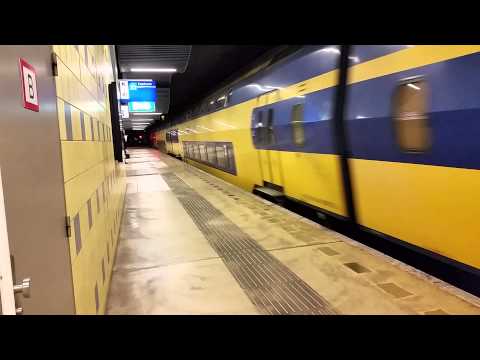 NS VIRM EMU No. 8739 arriving at Rotterdam Blaak Station on 23/6/15
