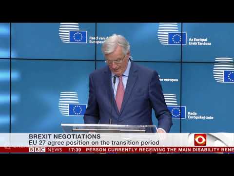 Barnier: UK must accept new laws during transition