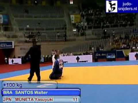 Judo 2009 Rio de Janeiro: Santos (BRA) - Muneta (JPN) [+100kg].