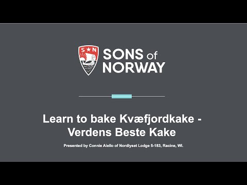 Learn to bake Kvæfjordkake - Verdens Beste Kake