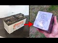 Melting Battery - Trash to Treasure - Lead casting ASMR Video