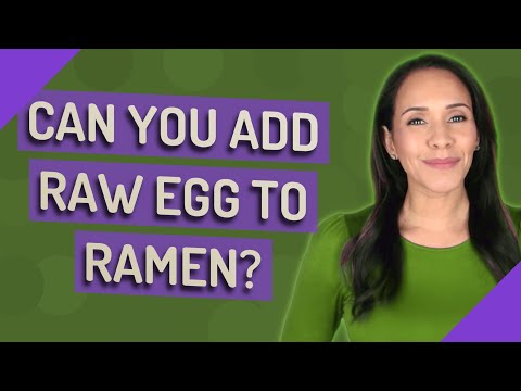 Can you add raw egg to ramen?