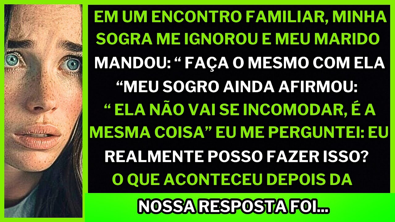 Minha sogra me IGNOROU e meu marido e sogro disseram para eu retribuir. O que rolou a seguir foi...
