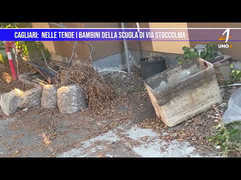 Cagliari: accampati nelle tende i bambini della scuola di via Stoccolma