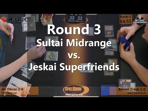 MCQ Coverage: Round 3 - Sultai Midrange VS Jeskai Superfriends - SpielRaum [EN]