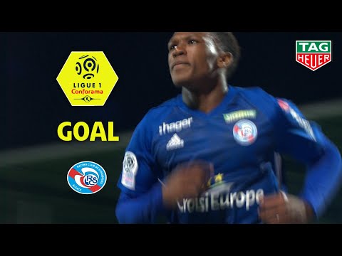 Goal Lebo MOTHIBA (40') / Angers SCO - RC Strasbourg Alsace (2-2) (SCO-RCSA) / 2018-19