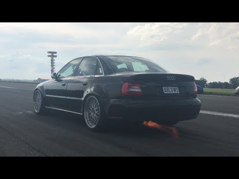Audi RS4 Limo 1100hp Hannover Hardcore Acceleration & Sound 22.07.2017