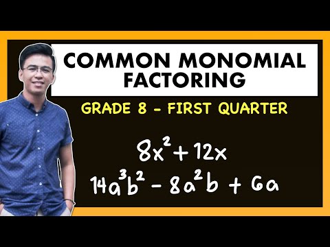 Factoring Part 1 - Common Monomial Factoring | Grade 8 Q1 @MathTeacherGon