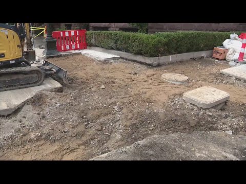 Skeletal remains found in ground at Fort Street and Cass downtown Detroit
