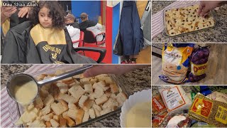 Ramadan Grocery Haul 2023 | Bread Pudding Recipe | Pakistani Mom life in America 🇺🇸 vlog #vlog #ad