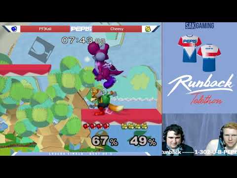 The Smash Lab 132 (Pepis Telethon) Losers Finals - PF|Kali (Yoshi) vs Cheesy (Fox)