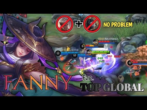 FANNY Meresahkan 19 kill (NO COUNTER) - Top Global FANNY F22. - Mobile Legends