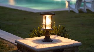Watch A Video About the Silo Black LED Solar Outdoor Light