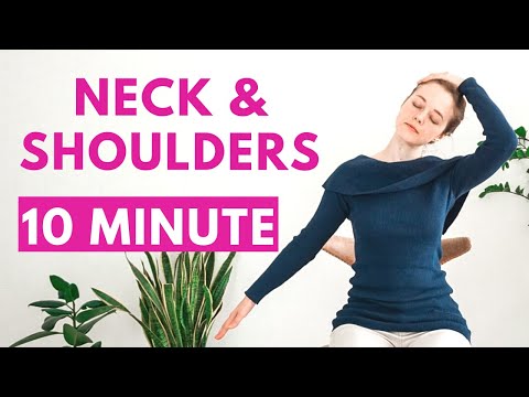 10 min YOGA STRETCH FOR NECK & SHOULDERS | Yoga Without Mat | Office Yoga Break