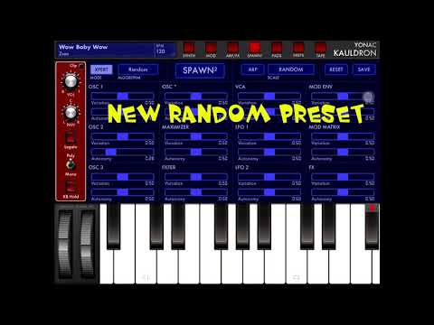 Creating Synth Presets by Randomization (VirSyn Cube Synth and Addictive Pro, Yonac Kauldron)