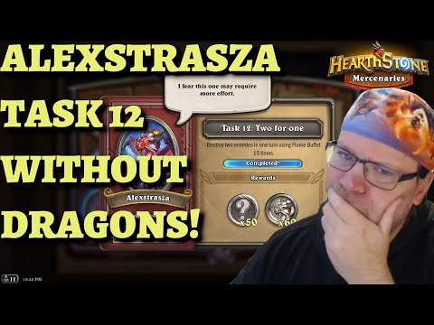 How to complete Alexstrasza Task 12 Flame Buffet EVEN WITHOUT OTHER DRAGONS! Hearthstone Mercenaries