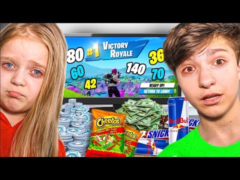 Last To STOP Playing *NEW* Fortnite WINS $10,000 V-Bucks CHALLENGE! Ft (H1ghSky1 And Little Sister)