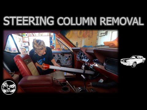 Chucking The Spear, 1 of 3 - Removing The Steering Column And Steering Gearbox From A 1966 Mustang