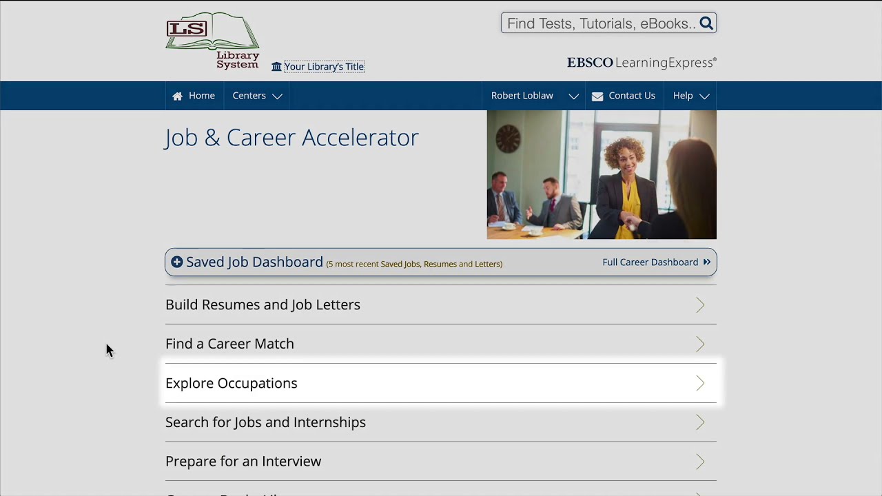 Exploring Occupations in Job & Career Accelerator - Tutorial