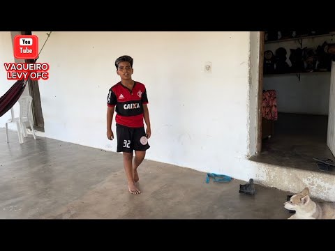 Cowboy Levy almost crying because of the soccer game.