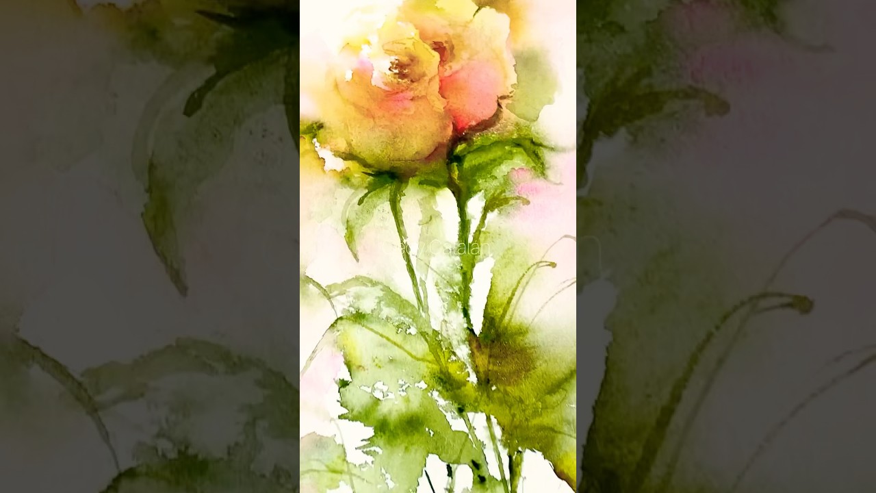 Rosas con # acuarela #acuarelasobrepapel #floralwatercolor #watercolor #rosas