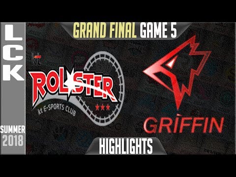 KT vs GRF Highlights Game 5 | LCK Playoffs Final Summer 2018 | KT Rolster vs Griffin G5