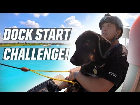 DOCK START CHALLENGE! - WAKEBOARDING - CABLE PARK