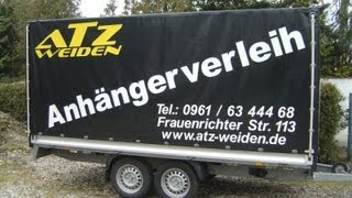preview picture of video 'Anhängerverleih Anhängervermietung Weiden in der Oberpfalz / ATZ Weiden GmbH'
