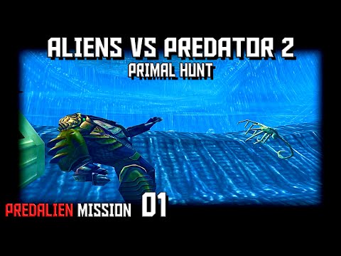 Aliens versus Predator 2 - Primal Hunt - PredAlien Mission #01 New Hosts | Gameplay
