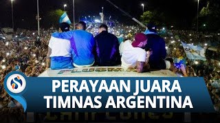 Momen Parade Timnas Argentina saat Merayakan Juara Piala Dunia 2022, Hampir Terjadi Insiden