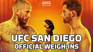 UFC San Diego: Vera vs. Cruz Official Weigh-In Live Stream | MMA Fighting by MMA Fighting