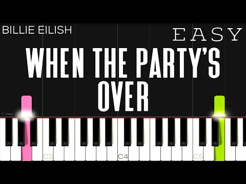 YouTube video about: When the party's over piano?