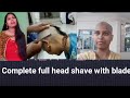 Complete Full Head Shave With Blade Video Of Long Hair Indian Girl In Tirumala Temple By Sravanthi