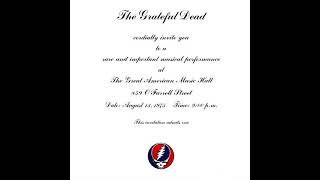 The Grateful Dead - Intro~Help On The Way~Slipknot~Franklins Tower 8/13/75 Great American Music Hall