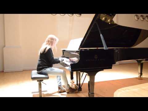 Marta Deyanova recording Rachmaninov Elegie   May 2014