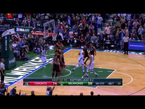 NBA, playoff 2017, Raptors vs. Bucks, Round 1, Game 6, Move 47, Tony Snell, layup