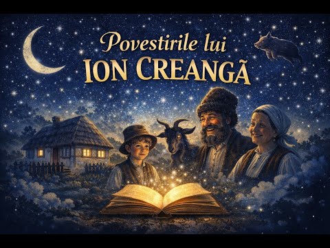 Povești audio pentru somn – Ion Creangă | Maraton de povestiri (45 min, grai moldovenesc)