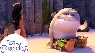 Maui Gets A Shark Head! | Moana | Disney Princess