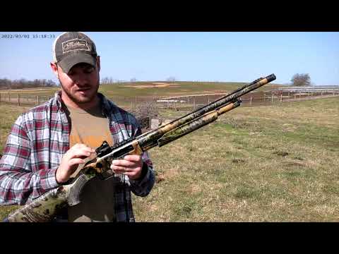 Mossberg 500 turkey gun shooting and review with long beard XR 6 shot! 20, 30, 40, and 50 yards!