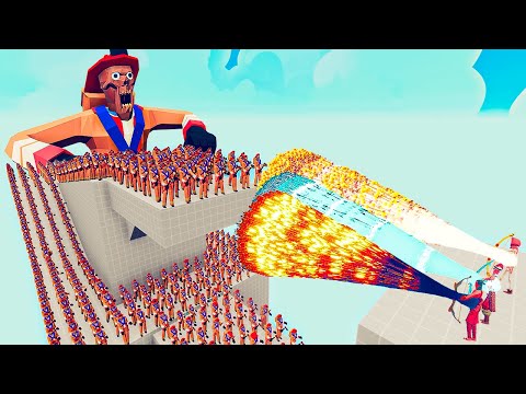 100x ZOMBIE FIREFIGHTER + 2x GIANT vs 3x EVERY GOD - Totally Accurate Battle Simulator TABS