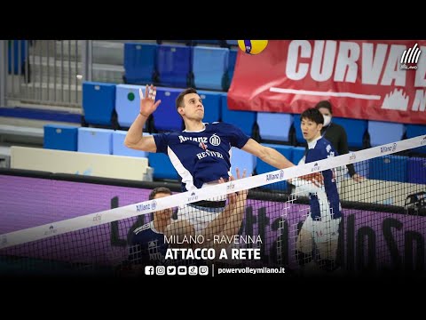 Playoff 5° posto, attacco a rete Milano - Ravenna