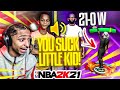 I Helped My 12 Year Old Brother Destroy a TOXIC BULLY on NBA 2K21