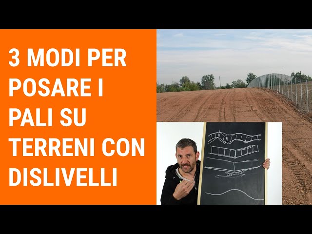 3 modi per posare i pali su terreni con dislivelli