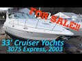 33' Cruiser Yachts 3075 Express, 2003  - YS200216 FOR SALE!