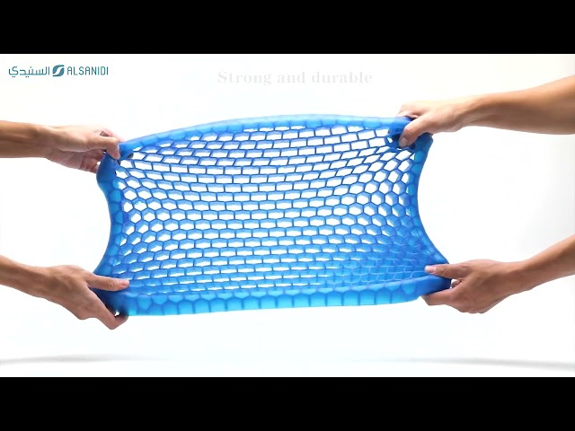 وسادة سيلكون مريحة 36*41*3.5 سم- يخفف آلام الظهر، يسمح بمرور الهواء ويقلل التعرق، سهل التنظيف،ضمان سنتان