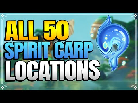 All 50 Spirit Carp Locations |【Genshin Impact】