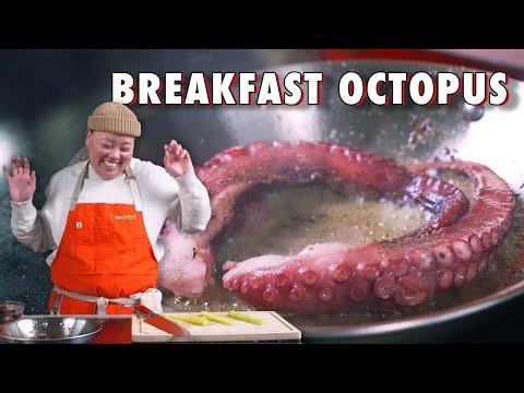 How an Expert Chef Uses Octopus to Make a Breakfast Burrito – On the Fly