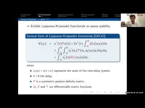 Time Delay Systems Webinar - Alexandre Seuret - 2023 June 23